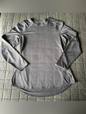 REI Co-op Lightweight Base Layer Long Sleeve Crew Top Gray Women's Large